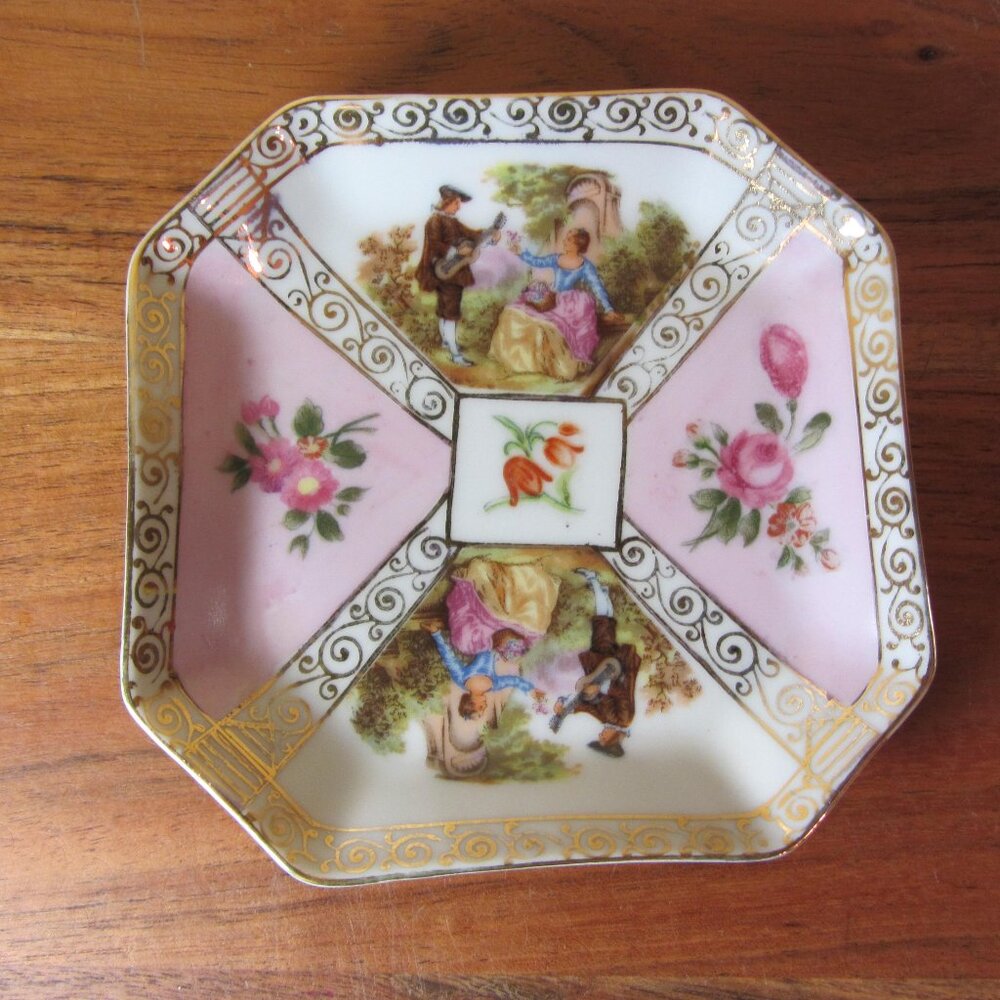andrea by sadek vintage dish plate trinket tray (W4099)